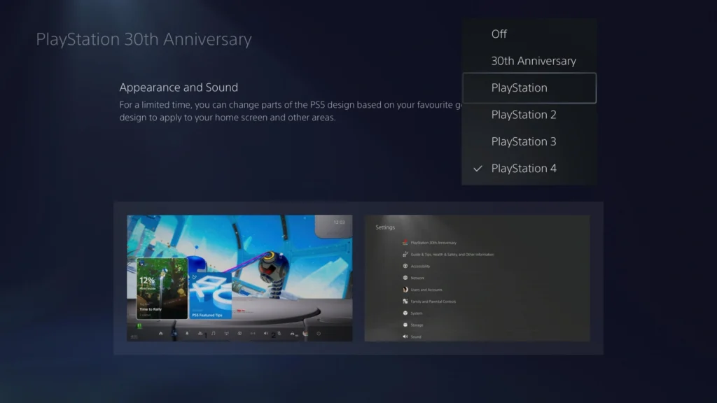 Sony-PlayStation-30th-anniversary-theme-PS5-2-1024x576 PlayStation celebra 30 anos com temas especiais para o PS5