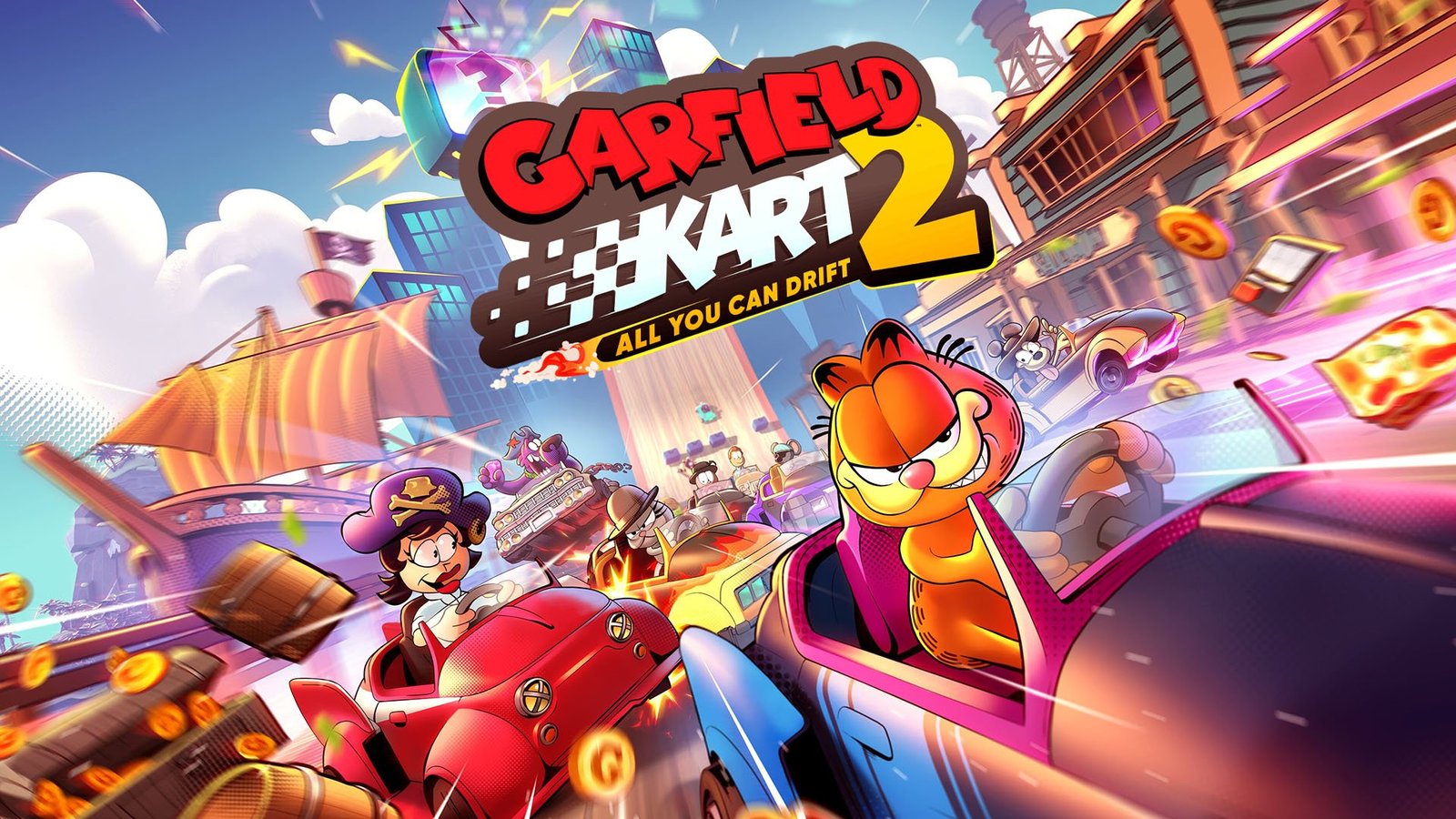 Garfield Kart 2: All You Can Drift será lançado para PS5 em 10 de setembro