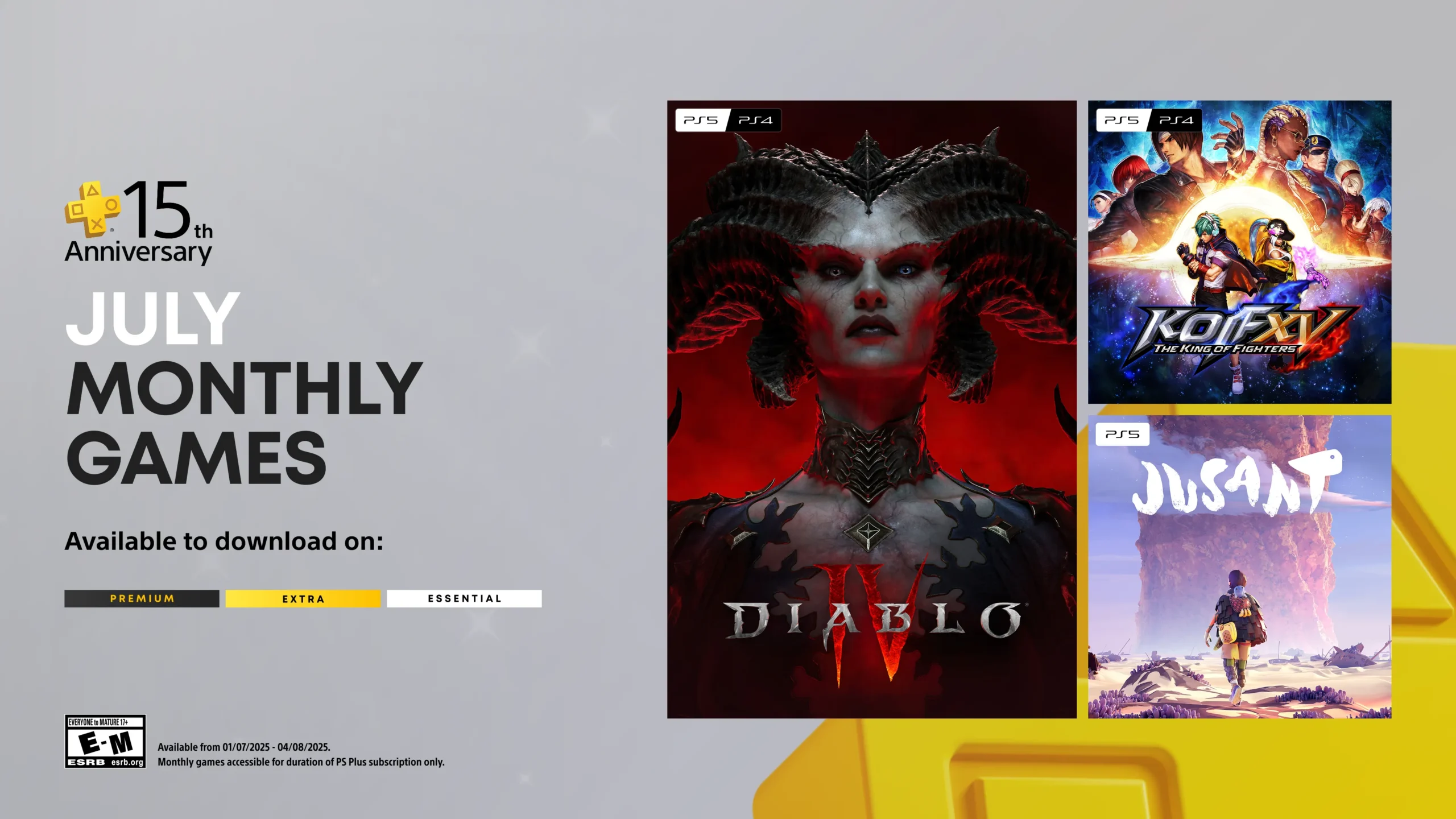 Julho de 2025 | PS Plus Essential tem seus jogos revelados