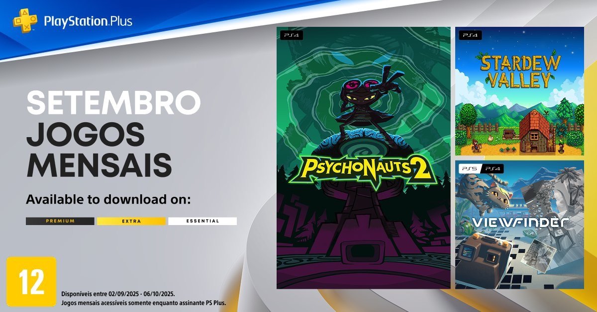 Setembro de 2025 | PS Plus Essential tem seus jogos revelados